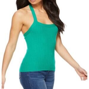 Sofia Jeans by Sofia Vergara Women’s Halter Tank Top Size XXS Parakeet Green